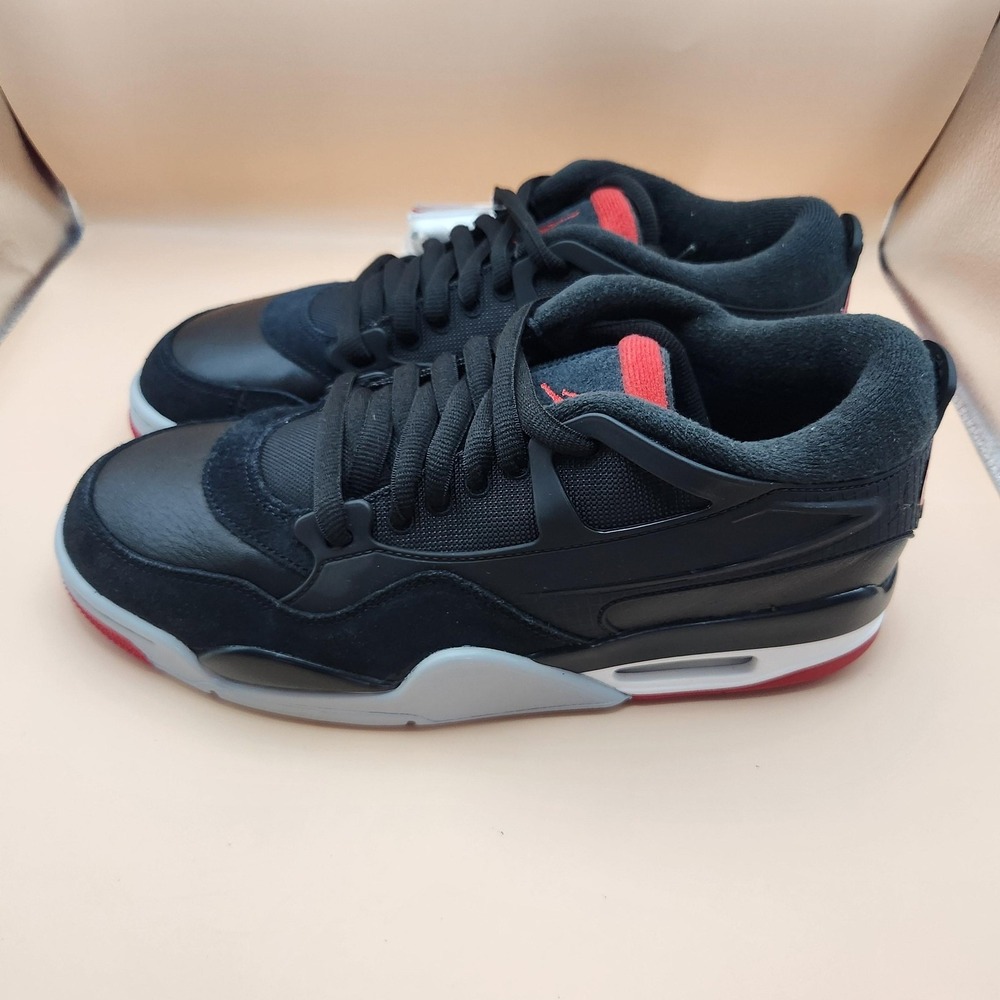 Jordan Air Jordan 4 RM Shoes Mens Size 11 Black Red Grey Sneakers FQ7939-061